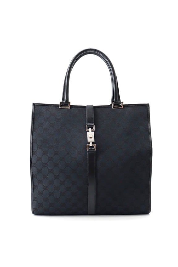Pre-Owned Gucci tote bag GG canvas Jackie 0021064 GUCCI handbag black