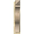 thumbnail image 2 of Ekena Millwork 6"W x 22"D x 30"H Funston Rough Sawn Arts and Crafts Outlooker, Douglas Fir, 2 of 4