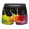 thumbnail image 5 of Uemuo Vibrant Color Splash Pattern Men's Boxer Briefs,Trunk Anti-Chafing,Comfortable, Durable, and Stylish Underwear-, 5 of 9