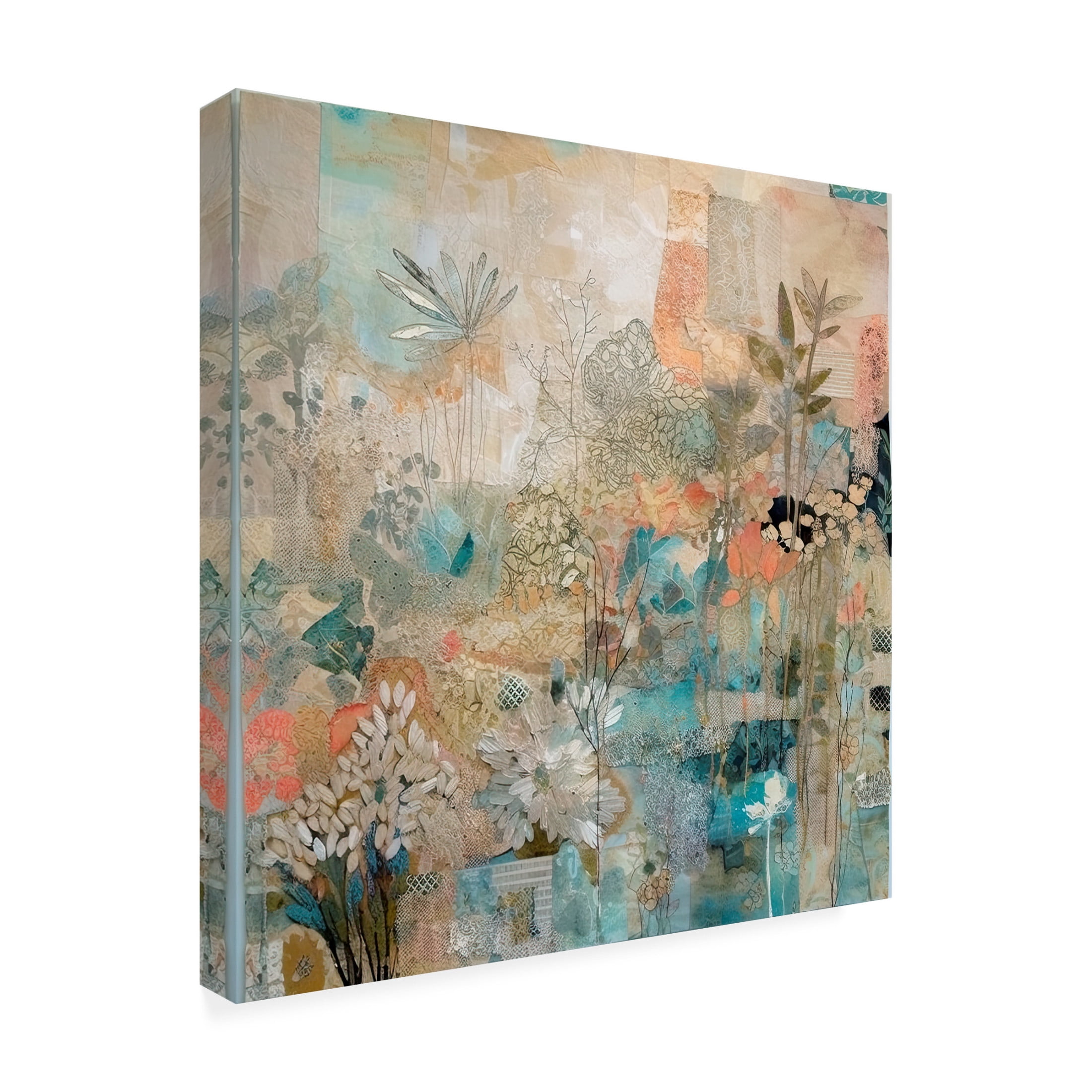 Canvas Wall Art - Sasha 'Last Time I Saw You III' Wall Art for Living Room, Bedroom, or Office Décor by Trademark Fine Art - 14 x 14 Inches