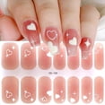 thumbnail image 3 of Stickers de gel para uñas FDSQHSA, corazones de San Valentín, 4 hojas, 3 of 7