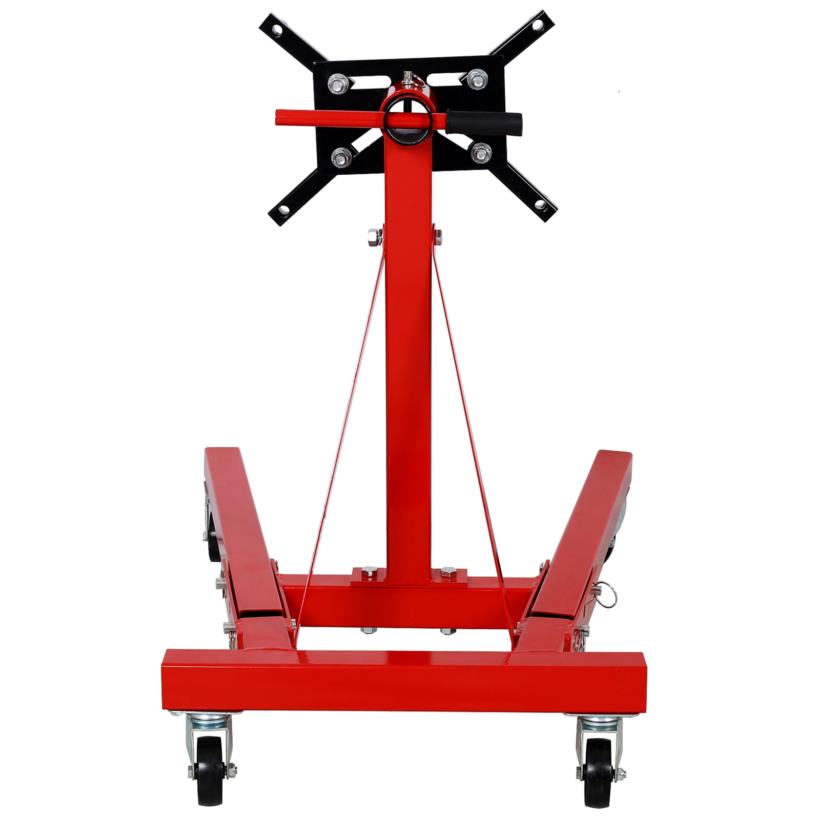 Engine Stand, 2000 LBS Capacity Folding Engine Block Stand with 360° Rotating Head, Heavy-Duty Steel Vehicle Engine Repair Stand with Wheels for Garage Workshop
