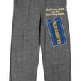 thumbnail image 2 of Blockbuster Make Every Night Feel Like Saturday Night Men's Charcoal Gray Sleep Pants-XXL, 2 of 5