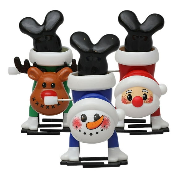 WRITWAA Christmas Party Favors Wind Up Toys Assorted Color PP 3pcs