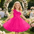 thumbnail image 2 of RTKFRFLM Girls One Shoulder Cami Dress 3D Butterfly Placed Summer Ruffle Princess Dress Cute Holiday Skirt Outfits for Kids, Size 3-10Y, 2 of 6