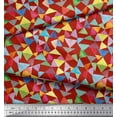 thumbnail image 2 of Soimoi Cotton Voile Fabric Triangle Geometric Print Fabric by The Yard 56 Inch Wide, 2 of 3