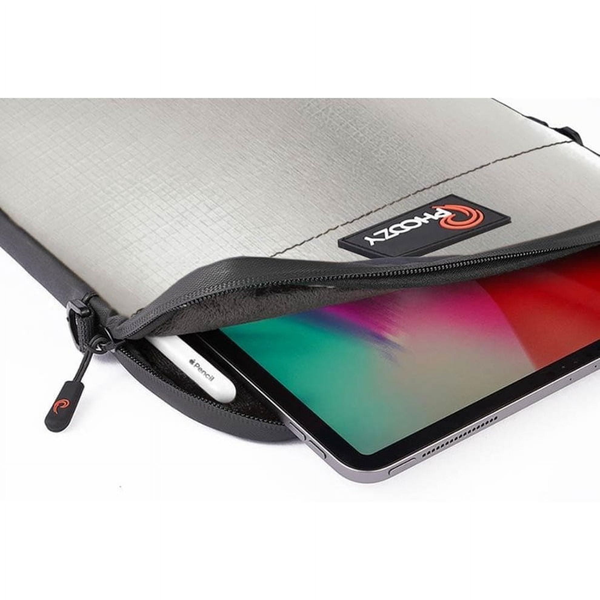 PHOOZY Carrying Case for 12.9" to 13" Apple, Samsung Galaxy Tab S2, iPad Pro Notebook, Tablet, MacBook Pro, MacBook Air, Chromebook - Iridium Silver