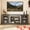 Grey, variant on 70" Modern TV Stand for 75 Inch TV, Faux Stone Media Console with 2-Door Storage Cabinet & Adjustable Shelves, Entertainment Center with Cable Management for Living Room, Cherry