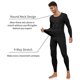 thumbnail image 2 of Ropa interior térmica negra para hombres Conjunto de capa base Long Johns con forro polar Parte superior inferior para clima frío, 2 of 5