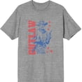 thumbnail image 4 of Outlaw Cowboy Adult Blue Crew Neck Short Sleeve Tee-Medium, 4 of 7