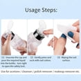 thumbnail image 3 of 250ml (8.8 oz) Press Bottle Push Down Empty Pump Dispenser for Nail Polish & Makeup Remover Liquid Bottle, Leak-proof Plastic Press Pumping Empty Bottle for Personal, Laboratory,Salon,Nail Care use, 3 of 10