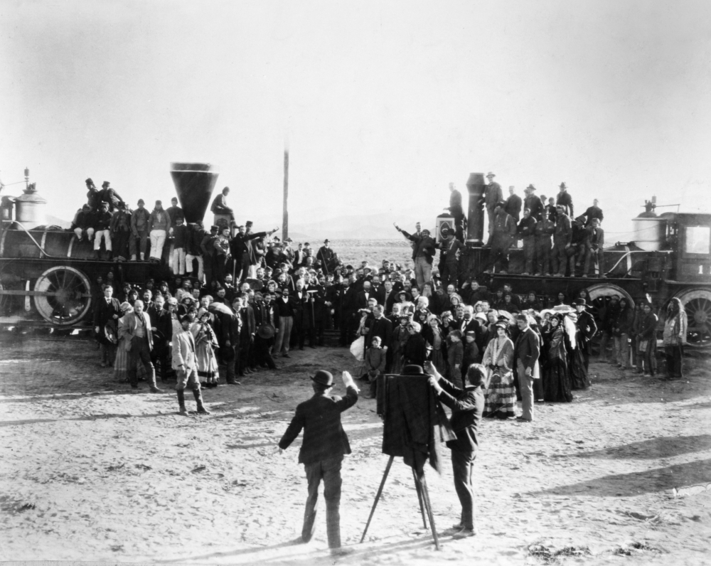 The Iron Horse 1924 Nthe Joining Of The Central Pacific And Union