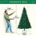 thumbnail image 2 of 9FT Pre-Decorated Christmas Tree with 2,800 PVC Branch Tips & Pine Cones & Red Berries, 2 of 8