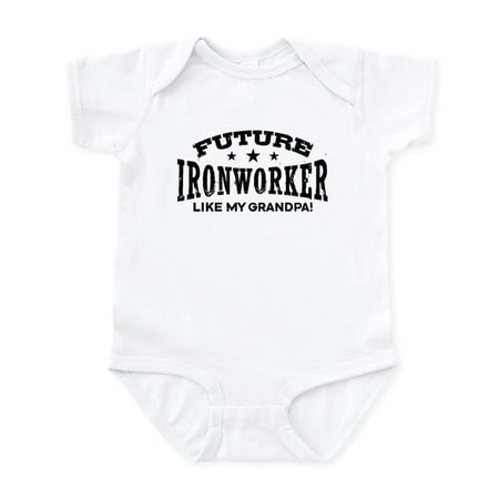 

CafePress - Future Ironworker Like My Grandpa Infant Bodysuit - Baby Light Bodysuit Size Newborn - 24 Months