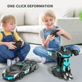 thumbnail image 5 of Remote Control Car, Transform Robot RC Car for Kids, 2.4Ghz 1:12 Scale Model Racing Car with One-Button Deformation, 360°Drifting, Transforming Robot Car Toy Gift for Boys and Girls, 5 of 7