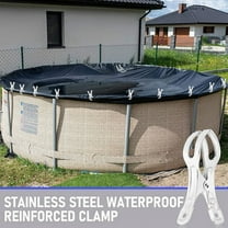 Pool Cover Clips Above Ground Pool, Jumbo Stainless Steel Silver, 4.5 In, 30 Count