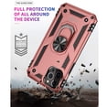 thumbnail image 5 of CoverON Apple iPhone 12 Mini Ring Case, Kickstand Rugged Phone Cover Magnetic Car Mount Compatible - Rose Gold Pink, 5 of 7