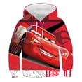 thumbnail image 2 of Sudadera con capucha para hombre con estampado 3D de Disney Cars, informal, para deportes al aire libre, para correr, con cordón y a la moda, 2 of 5