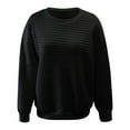 thumbnail image 4 of Tiqkatyck Graphic Hoodies for Women Clearance Womens Oversized Sweatshirts Hoodies Crew Neck Pullover Sweaters Casual Comfy Fall Fashion Outfits Clothes Womens Long Sleeve Tops Hoodies for Women Black, 4 of 6