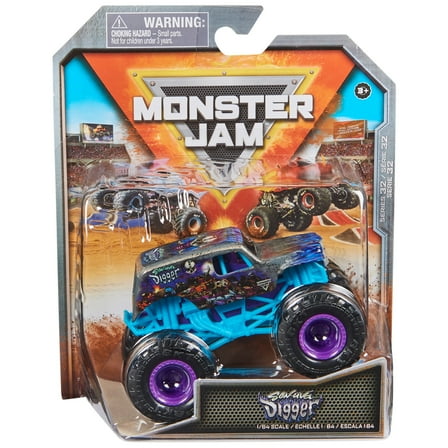 Monster Jam, Official Son-uva Digger Monster Truck, Die-Cast Vehicle, 1:64 Scale, Kids Toys for Boys Ages 3 and up