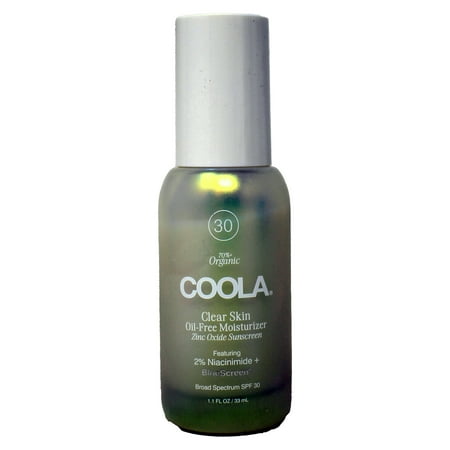 Coola Organic Clear Skin Oil-Free Moisturizer SPF 30, 1.1 Ounces