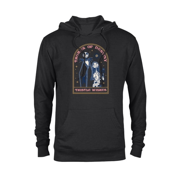 Disney The Nightmare Before Christmas Jack and Sally Destiny - Pullover Hoodie for Adults - Customized-Black