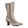 thumbnail image 1 of Bottes en Cuir Victoriennes Tan pour Femmes, 1 of 1