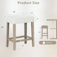thumbnail image 3 of Costway Counter Height Bar Stools Set of 4 with Rubber Wood Legs Footrest Modern for Home, 3 of 9
