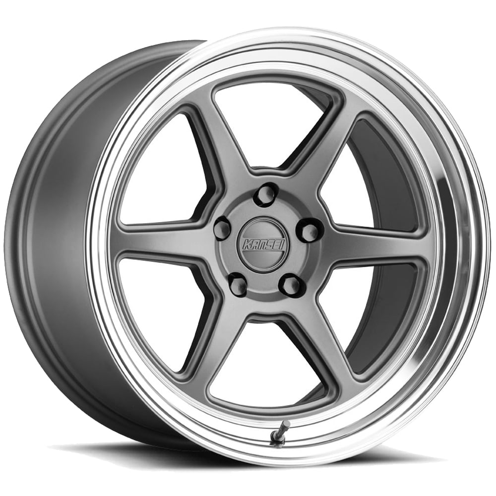 Kansei K14G Roku 18x9.5 5x120 +22mm Gunmetal Wheel Rim 18" Inch