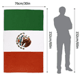 thumbnail image 5 of Evlmd 2 PCS Oversized Sand-Free Microfiber Beach Towel, 30" x 60", Mexico Flag-Inspired Design, Quick Dry Lightweight Towel, Soft & Absorbent, Compact Travel Towel for Beach & Pool, 5 of 7