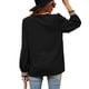 thumbnail image 1 of Blusa Con Ribete De Encaje De Guipur Y Manga Larga, Top Informal Con Escote En V Ajustado, Camisa Tipo Chaleco De Gasa Para Mujer, 1 of 4