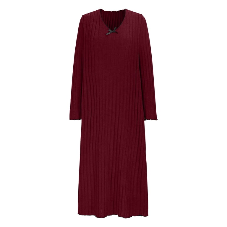 women midi dress winter Wool Blend Fit and Flare Midi Dress Vintage Winter Dress 5301 Gray / XL