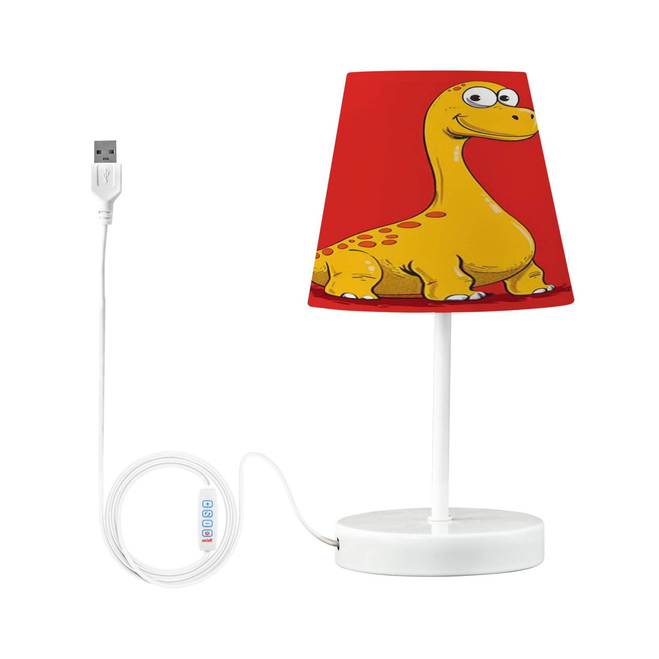 Table Lamp Medium 7.9x11.8 Inches Table Lamps Night Light Tools & Home Improvement Bedroom Lamp Guest Room Lamp Study Lamp Office Lamp Yellow Dinosaur