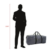 Protege 32-inch Polyester Flex Backpack Duffel Bag, Grey