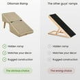 thumbnail image 6 of BrioBunch Split Ottoman Dog Ramp, Folding Dog Stairs, 2 in 1 Sofa Dogs Ramp and Ottoman, Bed Dog Ramp for Large and Small Dogs, Suitable for Bed and Sofa (Black, 33 * 18 * 14.5in), 6 of 8