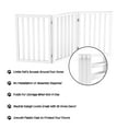 thumbnail image 3 of PETMAKER 3-Panel Indoor Foldable Pet Gate for Stairs or Doorways (White), 3 of 8
