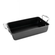Nordic Ware Oven Essentials Red Enameled Aluminized Steel Large Roaster, 17.5 x 9.5 Inch