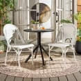 thumbnail image 2 of Safavieh Torino Metal Outdoor Dining Side Chairs - Set of 2, White, 2 of 13