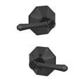 thumbnail image 2 of SCHLAGE F51A DMP 622 RWD Dempsey Lever with Rosewood Trim Keyed Entry Lock, Matte Black, 2 of 5