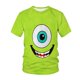 thumbnail image 2 of Disney Monsters Power Unternehmen 3D Gedruckt männer camiseta Sommer Casual Kurzarm camisetas Tops Kinder Lustige camisetas Plus Größe xuanjing unisex, 2 of 2