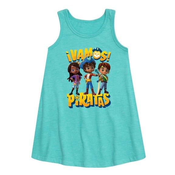 Santiago of The Sea - Vamos Piratas - Toddler and Youth Girls A-line Dress