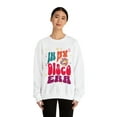 thumbnail image 4 of Womens Adult, In My Disco Era Crewneck Sweatshirt, Retro Groovy 70s Disco, 4 of 7