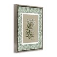 thumbnail image 2 of Stupell Industries French Country Green Botanical Pattern Brown Floating Frame Canvas Art, 17 x 21, by Carol Robinson, 2 of 8