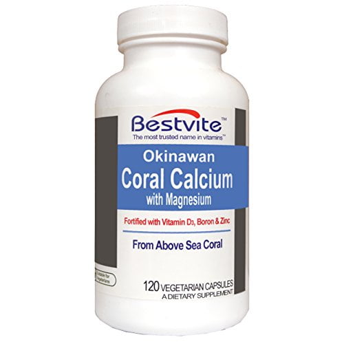 Coral Calcium with Magnesium & Vitamin D3 (120 Vegetarian Capsules