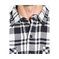 thumbnail image 4 of Weatherproof Vintage Mens Plaid Flannel Shirt Jacket (White, 3 XL), 4 of 4