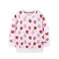 thumbnail image 2 of Cethrio Girls Cotton Sweatshirts, Pullover Crew Neck Fashion Long Sleeve Fall Tops Pink Size 7-8, 2 of 8