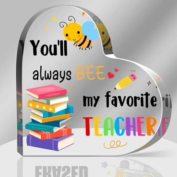 Teacher Appreciation Gifts for Women Best Teacher Gifts from Students Thank You Teacher Gifts Teacher Birthday Gifts Acrylic Keepsake and Paperweight Gift for Teacher