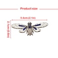 thumbnail image 4 of Fly Insect Rhinestone Sweater Brooch Pins Fly Insect Rhinestone Fashionable Romantic Retro Rust-proof Protection Scarf Pins Brooches for Woman Jewelry Gift, 4 of 9