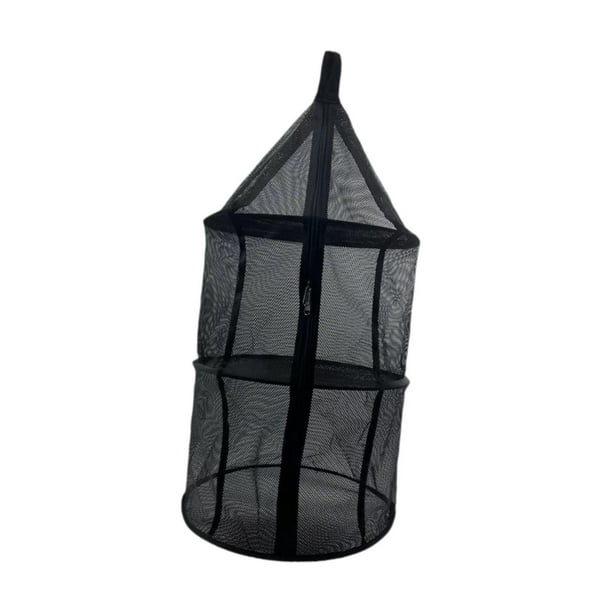 Red de secado colgante plegable para interiores, red de secado de pescado práctica, ligera y transpirable, multiusos para olla, red de almacenamiento D