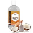 thumbnail image 1 of Aceite de coco fraccionado orgánico (8 oz) de grado premium sin OGM; Prensado en frío | Aceite de coco fraccionado puro para la fabricación de jabón para el cabello y la piel | Portador ideal para a, 1 of 2